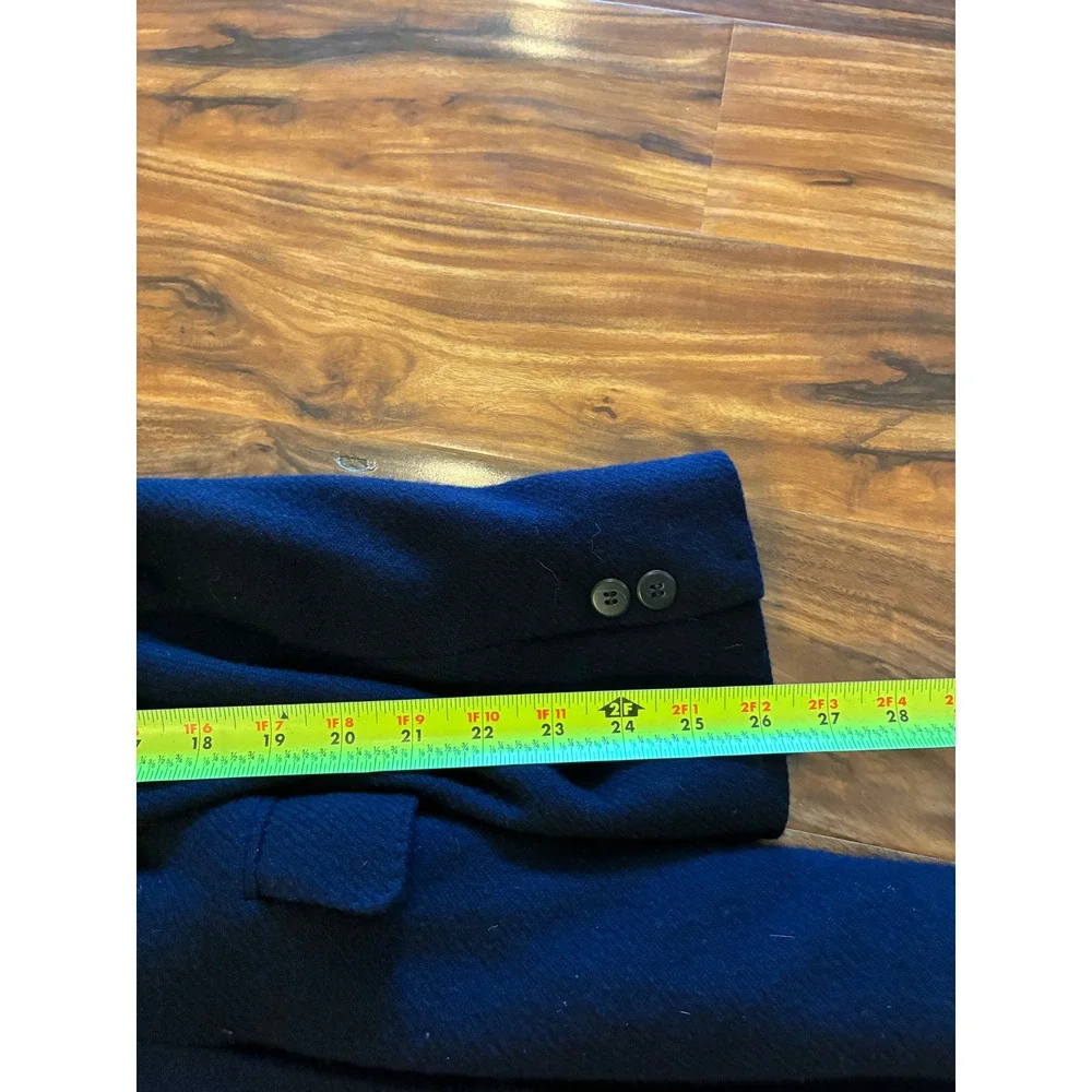 Roger Stuart Couture Collection Navy Blue 100% Cashmere Blazer Sport Coat 43R